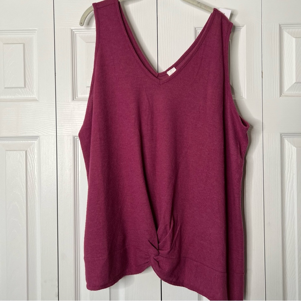 LANE BRYANT Mauve Sinch Front Tank
